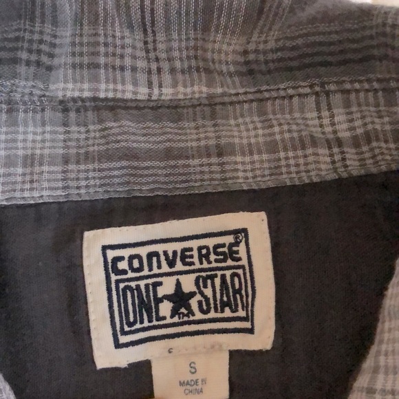 Converse men’s casual button down shirt sz S - Picture 3 of 8